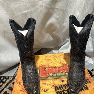 Laredo Black Western Boots